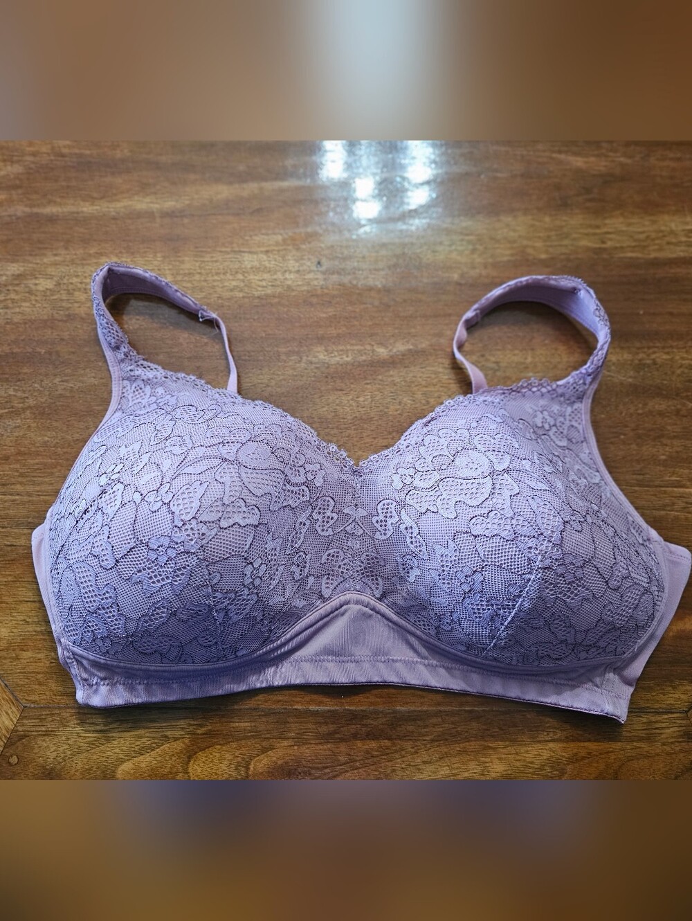 Rhonda Shear Lavender Lace Bra